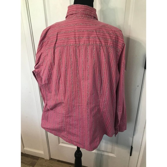 SAG HARBOR WOMENS BUTTON-UP STRETCHY LONG SLEEVE, SIZE 1X - Picture 2 of 5